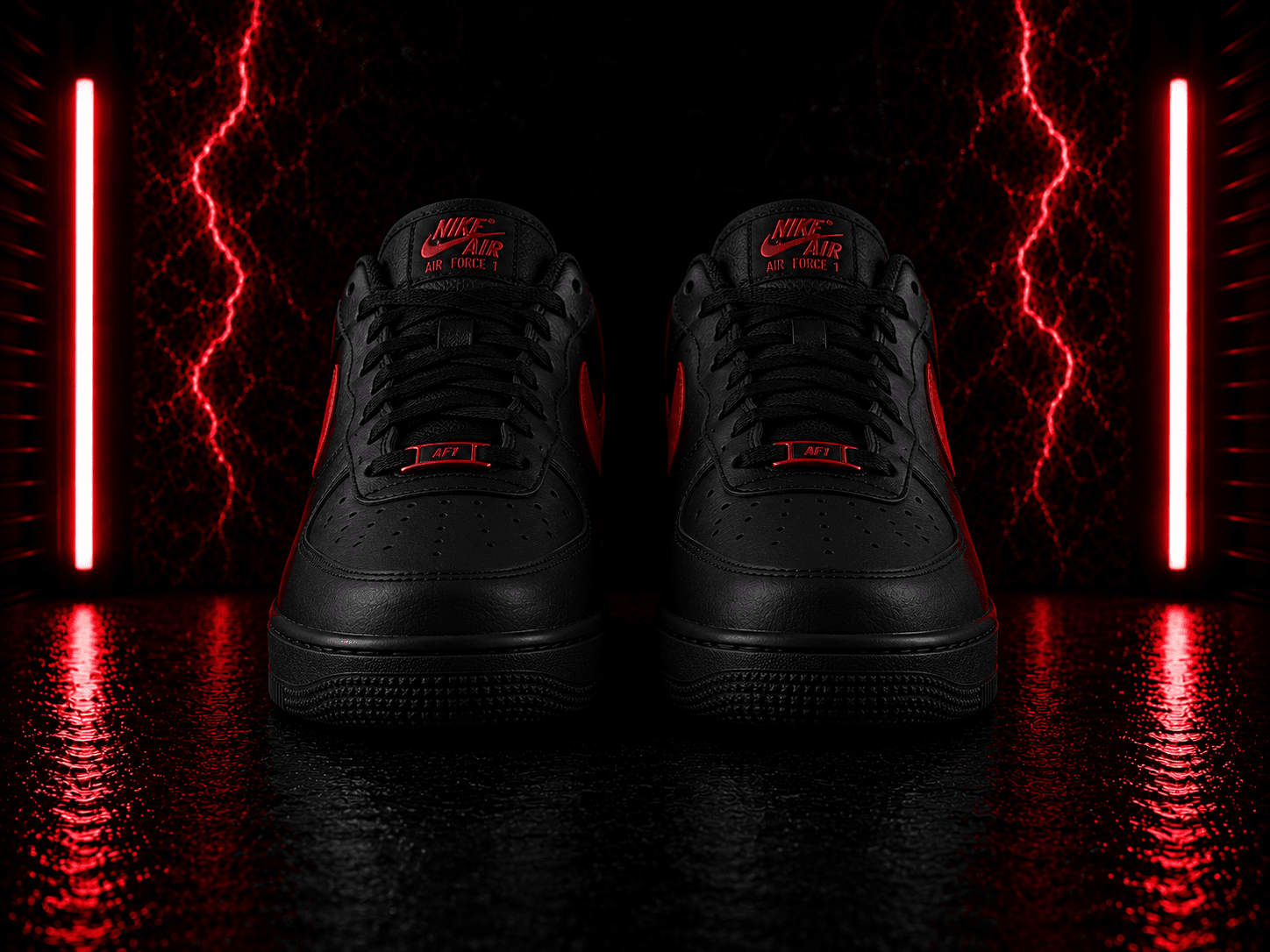 Air Force Black Red
